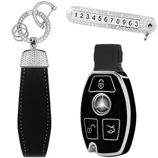 Cartem Edge Line 全包覆智慧鑰匙保護殼全套組, 黑銀色, 賓士 01