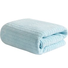 ZBIBI 大型浴巾 海灘巾 大毛巾 140x70cm, 藍色, 1個