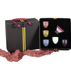 Dalsogum 韓國製半五色酒杯5入組, 混合色, 1套