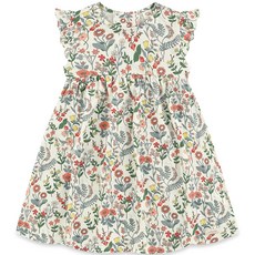 milkmile 女童款花朵桃皮絨連身裙