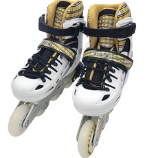 BRENCE 兒童可調式直排輪, 霓虹白