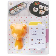 貝兒熊和朋友們午餐盒飯糰製作套組, 黃色, 1組