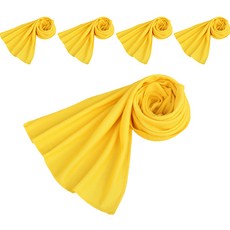 Clara 神奇冰感運動毛巾 5入, 黃色