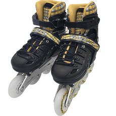 BRENCE 兒童可調式直排輪, 霓虹黑