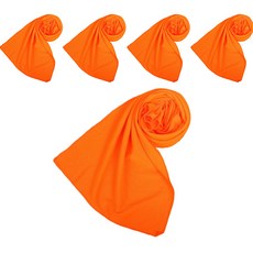 Clara 神奇冰感運動毛巾 5入, 橘色