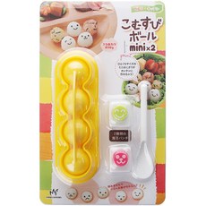 Belle 迷你圓形便當飯糰模具 + 壓花器組合, 混合色, 1套