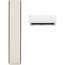 LG전자 74.5㎡(22.6평) + 18.7㎡(5.7평) 휘센 오브제컬렉션 2 in 1 타워 에어컨 스페셜 FQ22SDTBA2 방문설치, 일반배관형