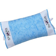 친환경편백아트 프리미엄 편백 나노 큐브칩 풍기인견 끈베개, 하늘, 1개