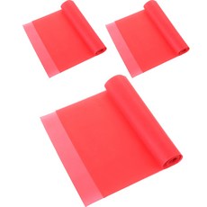 클레어라 요가 피트니스 스트레칭 벨트 3p, 레드