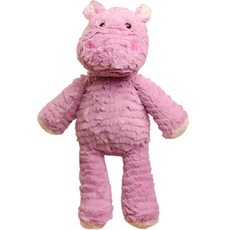 粉彩動物絨毛娃娃, 35cm, 河馬, 1個