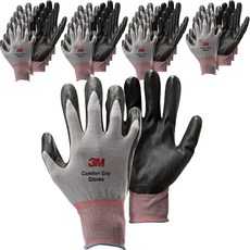 3M 舒適握感手套 雙手穿戴, 灰色, 20個