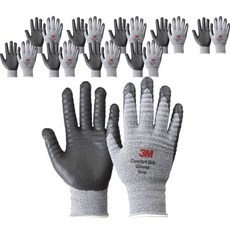 3M 舒適型止滑耐磨手套 Stop, Melangegray, 10組