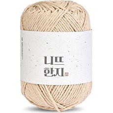 니뜨 한지 뜨개실 50g, 01 크링베이지, 1개