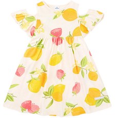JELISPOON 女童款香甜水果褶邊洋裝
