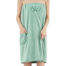 彩虹蝴蝶結平口魔鬼氈浴巾, 綠色, 2個