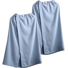 레인보우 뷰티 살롱 순면 튜브탑 바스타월, 라이트블루, 2개