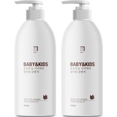 살림백서 베이비 앤 키즈 호호바 시어버터 올인원 클렌저, 2개, 500ml