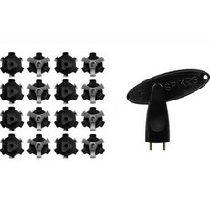 T Beyond高爾夫球鞋替換釘16入+扳手組 J103 Qulak型, 混色, 1組