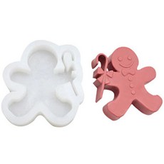 로새 聖誕樹 薑餅 石膏 蠟燭 矽膠模具 拐杖麵包, 單一顏色