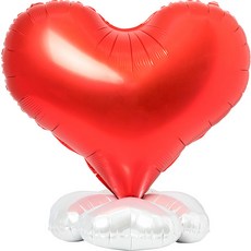 GRABO BALLOONS Joy Party 立體愛心站立式鋁箔氣球, 混色, 1套