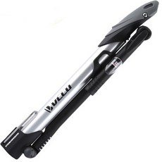 VLLU Pele Sports Shred Presta閥門型壓力計自行車攜帶式打氣筒 HIGH820, 銀, 1個