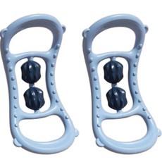 클레어라 필라테스 오픈 숄더 종아리 스트레칭 롤러 마사지 링 2p, 블루, 2개