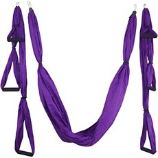 marketpia 室內空中瑜伽吊床, 03 紫色, 1個