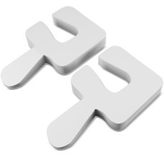 PaPa 安全門緩衝墊兼門擋, 2個, 白色