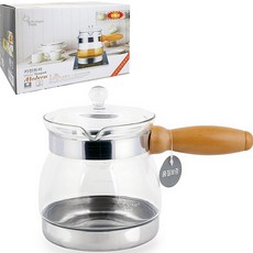 Kitchenfree 現代電磁爐耐熱玻璃水壺 單柄, 1.3L, 單色