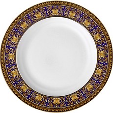 VERSACE 凡賽斯 Medusa藍色湯盤 22cm, 混色, 1個