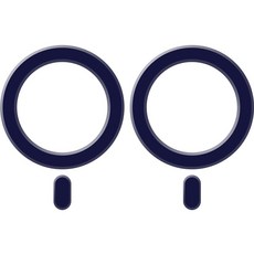 ZELSEN MagSafe 兼容 M 型環板 磁吸貼片 可拆卸式, 2個, 海軍藍