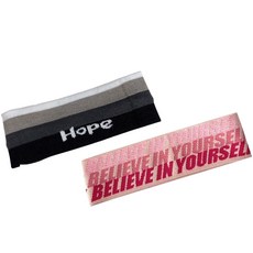 요고조고 헤어밴드, 17 블랙 헤어밴드, 핑크 레터 헤어밴드