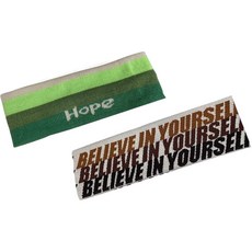 요고조고 헤어밴드, 34 그린 헤어밴드, 커피 컬러 레터 헤어밴드