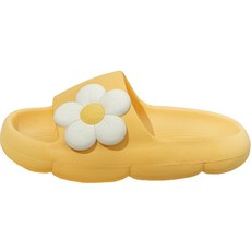 Uvely 兒童花朵毛球柔軟拖鞋