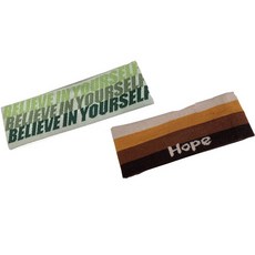 요고조고 헤어밴드, 48 브라운 헤어밴드, 그린글씨 헤어밴드