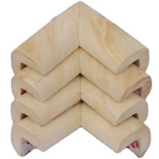 Daysoy角落邊角保護條 14mm 4入, 米色木