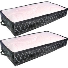 Market Pio 家用床底透明收納整理箱, 款式2, 100 x 50 x 15 cm, 2個