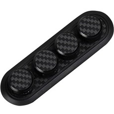 數位蝴蝶精緻圖案設計舒適磁吸式電線整理器 4孔支架, 黑色, 1個