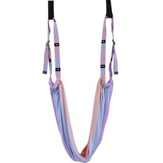 Life Sweet 居家訓練瑜珈伸展帶 空中瑜珈吊帶, 02 彩虹色