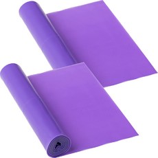 라이프스윗 요가 필라테스 스트레칭 홈트 탄력밴드 2p, 퍼플