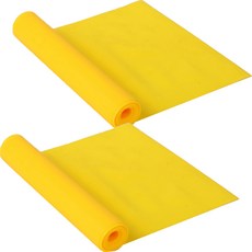 Lifesweet 瑜珈皮拉提斯伸展居家訓練彈力帶 2入, 黃色