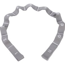 라이프스윗 요가 무용 탄성 스트레칭 근력운동 저항 밴드, 그레이, 1개