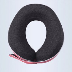 BLOOM SOCIAL 攜帶式U型記憶棉頸枕, 蜜桃色