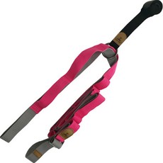 Life Sweet 居家訓練多功能握把伸展帶 瑜珈舞蹈拉力帶, 玫瑰紅, 1個