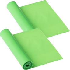 Lifesweet 瑜珈皮拉提斯伸展居家訓練彈力帶 2入, 綠色