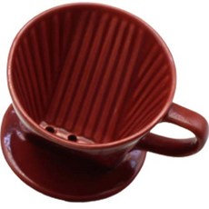 月鹽 手工陶瓷手沖咖啡濾杯 酒紅色, 單品, 1個