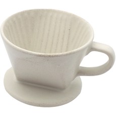 Dalsogum 精美陶瓷霧面手沖咖啡濾杯 奶油白, 單品