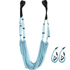 Life Sweet居家訓練瑜珈伸展帶飛行瑜珈帶, 03藍色