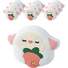 Coco Mart 動物磁鐵 房間大門裝飾 羊 10入, 白色