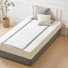 Gerief Prime 酷涼涼感墊 床用涼墊 + 1個枕頭套, 白色 + 灰色